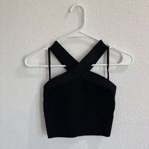 Aritzia Babaton Criss-cross Halter Top